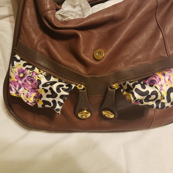 Carmen Steffens Brown Leather Hobo Shoulder Bag - Picture 9 of 15